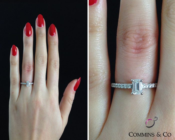 Emerald cut engagement rings dublin